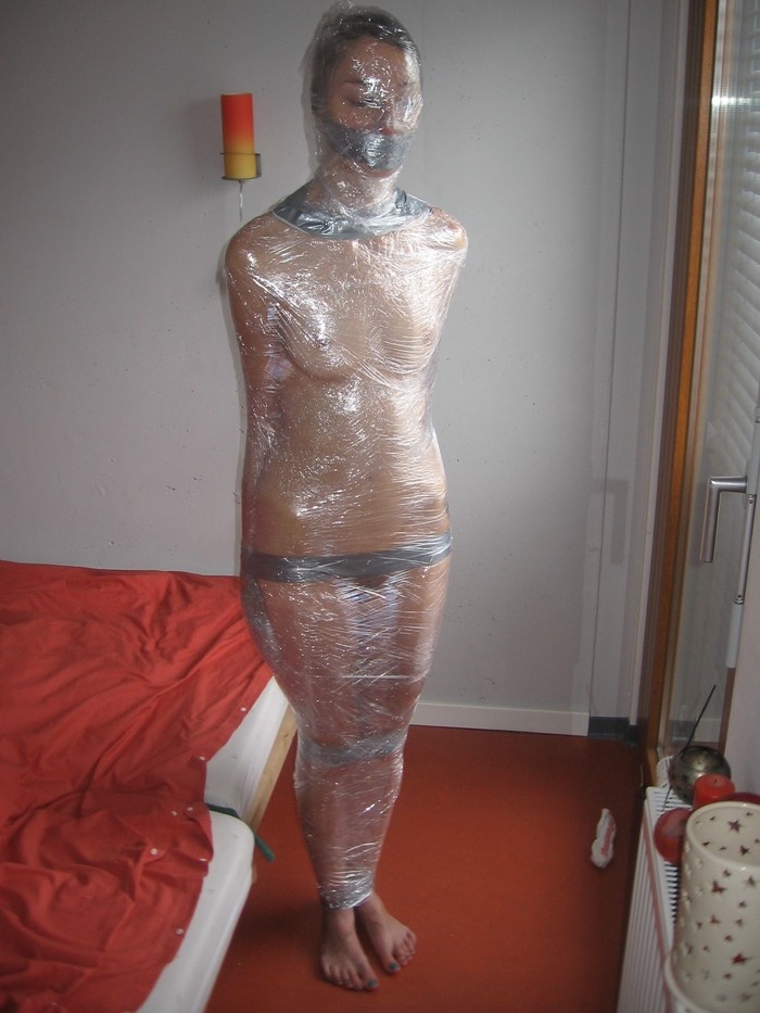 dewi anggraini recommends saran wrap bdsm pic