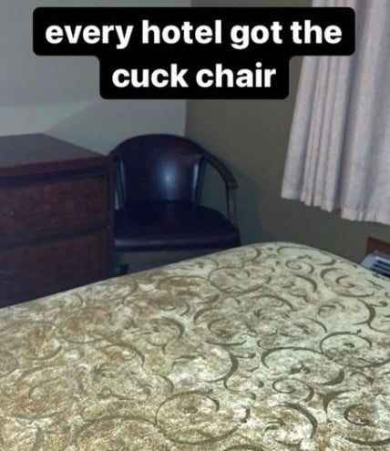 anesha white recommends hotel cuck chair pic