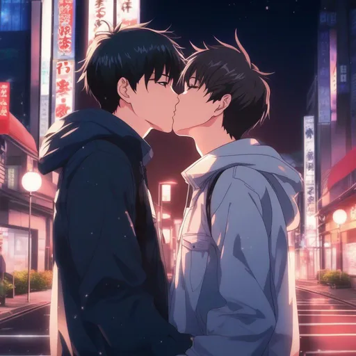 camille romano add photo two anime guys kissing