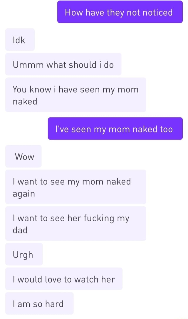 seeing my mom naked