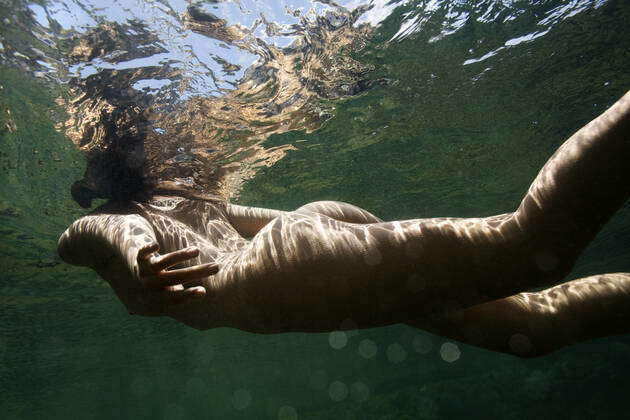 nude underwater