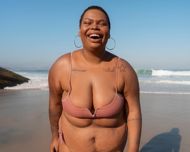 fat beach nude