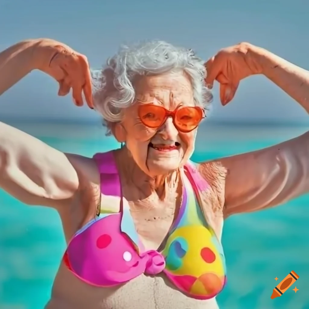 asma al hajri recommends grandma swimming suits pic