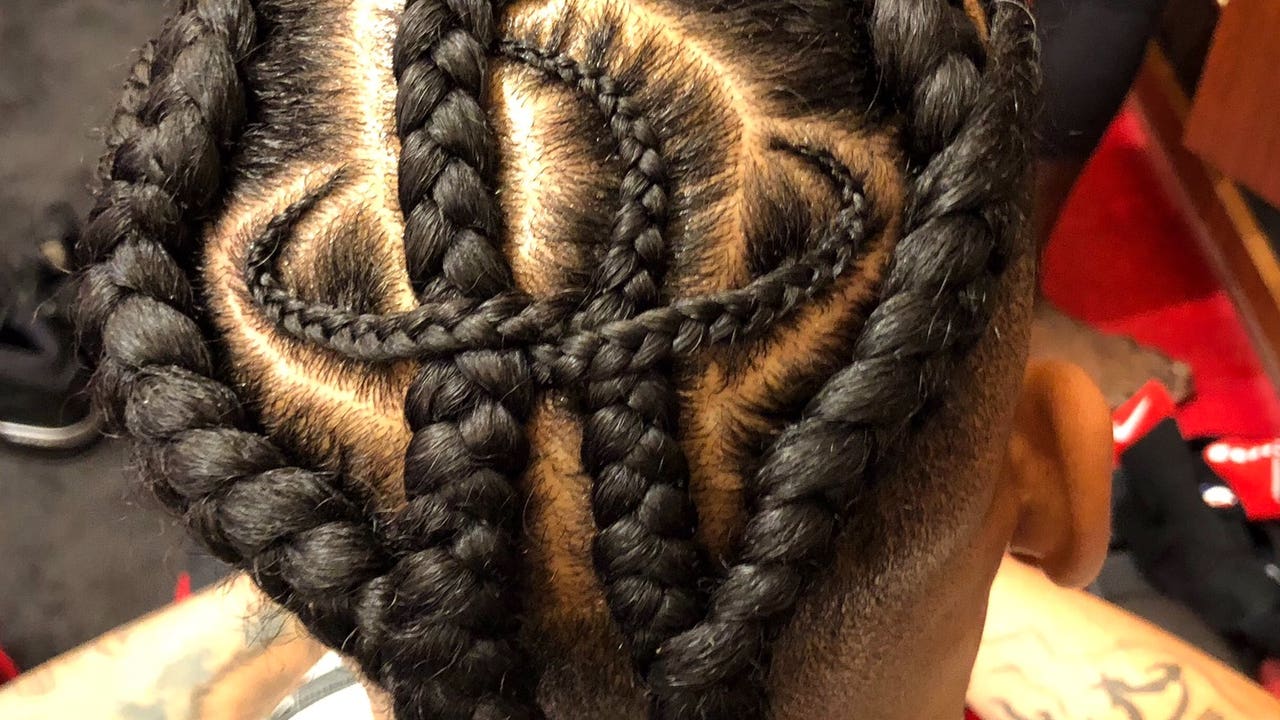 barry brewster share james harden braids photos