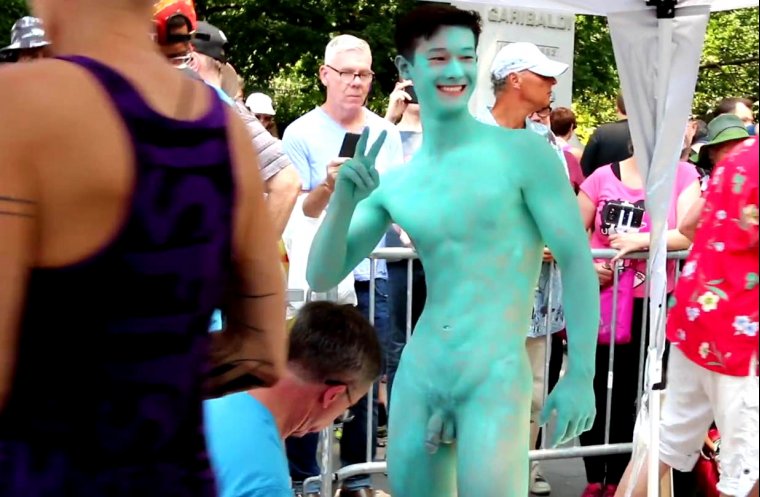 brad cavener recommends male body paint nude pic